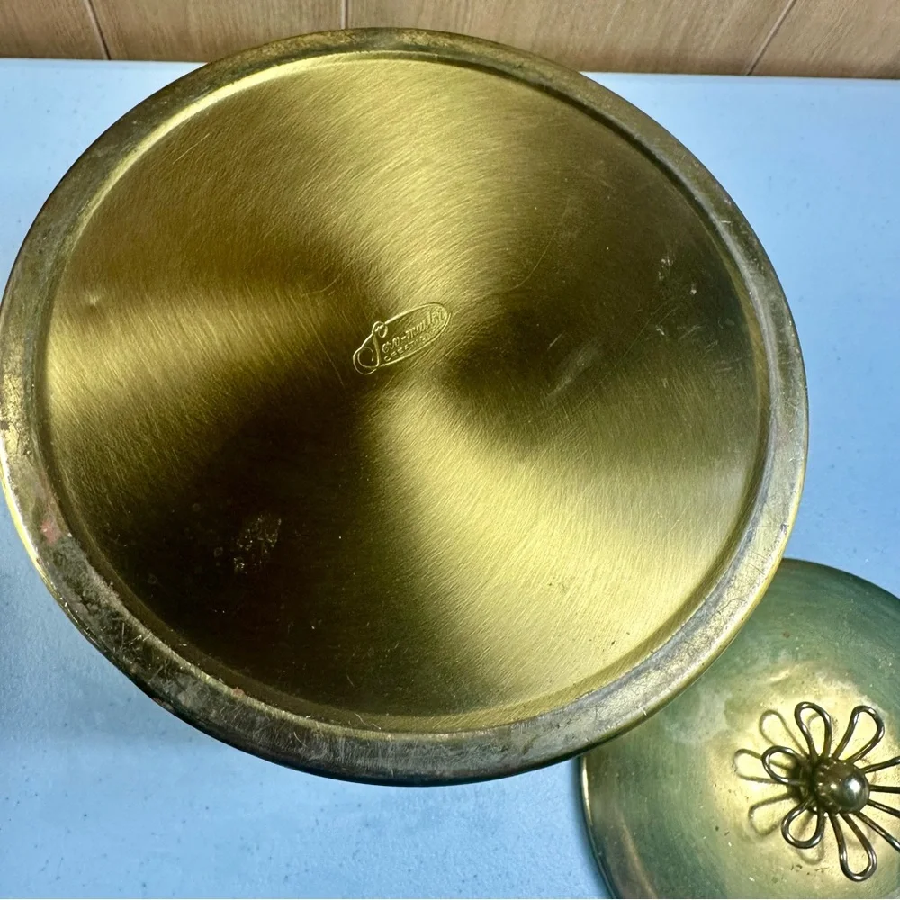 Vintage Ice Bucket Serv-Master Creations Advertising Mid Century Modern Red